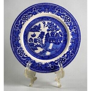 VTG Alfred Meakin Blue Old Willow Bread Butter Dessert Plate England 6.5"